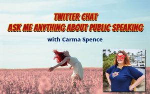 AMA Twitter Chat Public Speaking